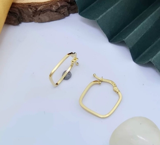 Square hoop earrings