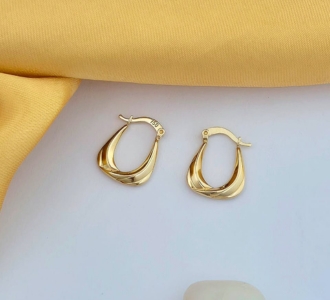 Gold hoop earrings
