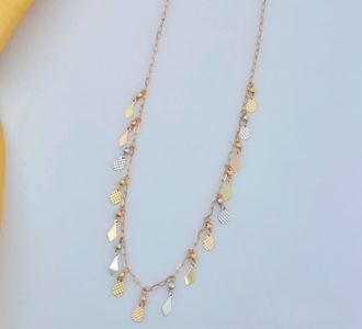 Petite Bloom Rose Gold Chain