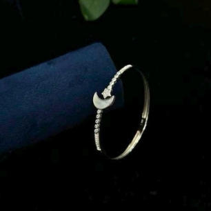Celestial Crescent Moon and Star Open Kada