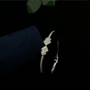 Dual Square Cubic Cuff Kada 