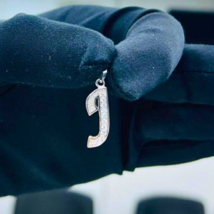 Sparkling  “J” Alphabet Pendant