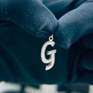 Sparkling  “G” Alphabet Pendant