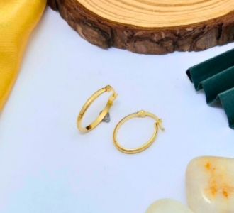 Classic Polished Gold Hoop Earrings