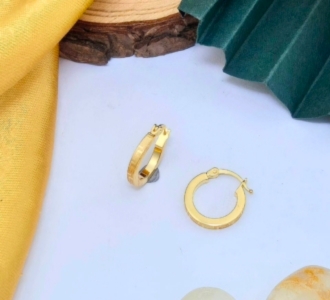 Textured Mini Gold Hoop Earrings