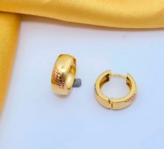 Chunky hoop earrings 