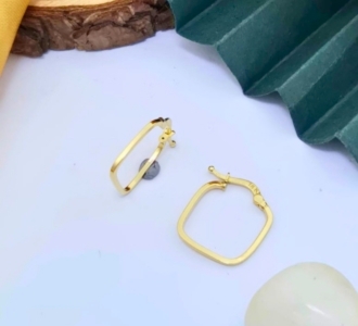 Square hoop earrings