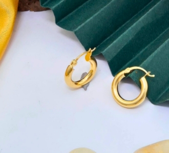 Classic Gold Huggie Hoop Earrings