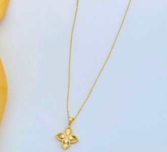 Anti-Tarnish Star Charm Diamond Gold Chain