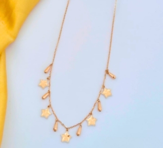 Star and Teardrop Charms Chain