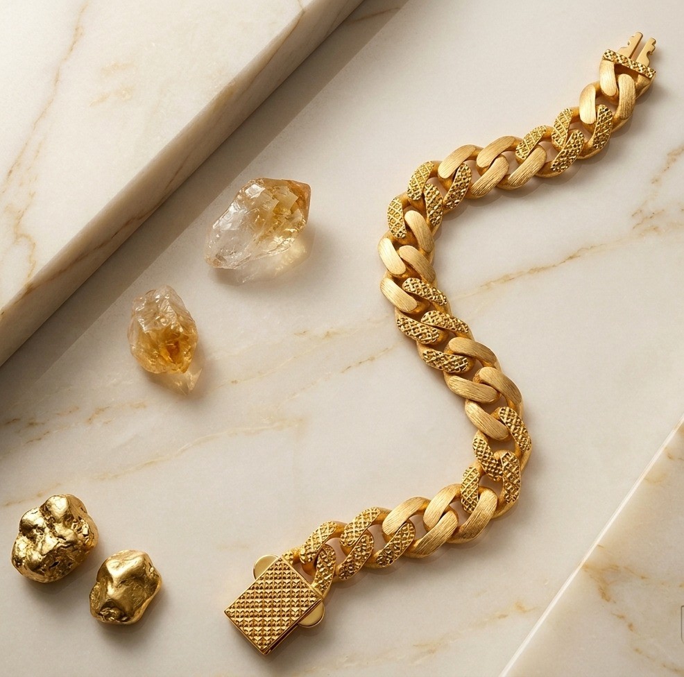 Elegant Chunky Chain Designer Bracelet