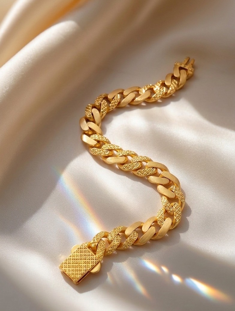 Elegant Chunky Chain Designer Bracelet