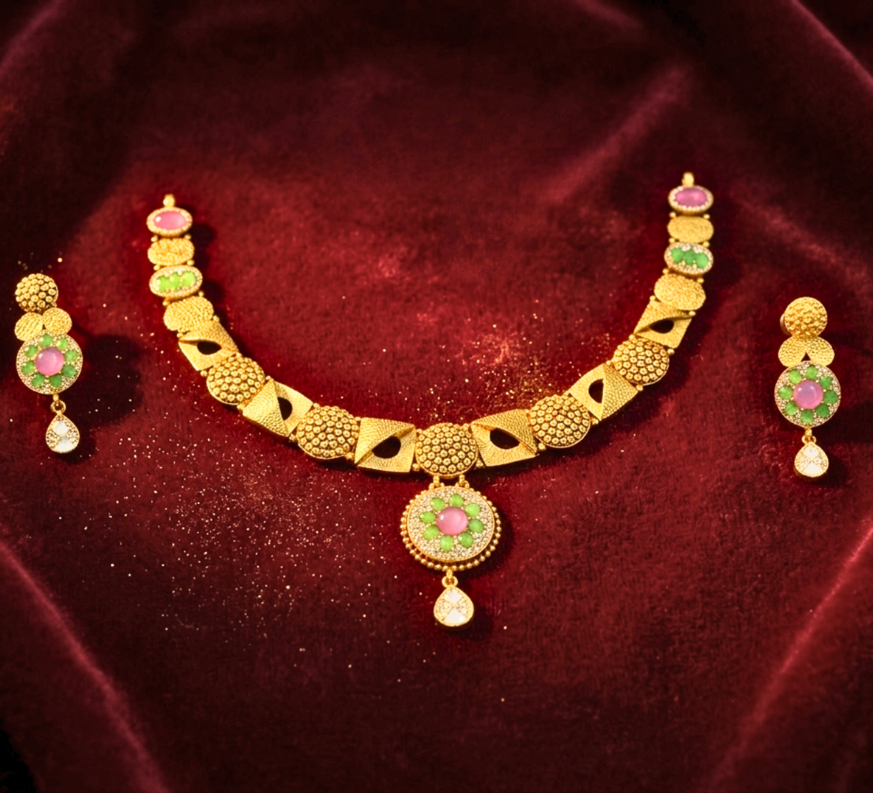 Pastel Bloom Heritage Choker Set