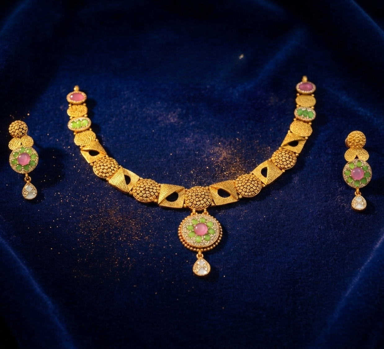 Pastel Bloom Heritage Choker Set