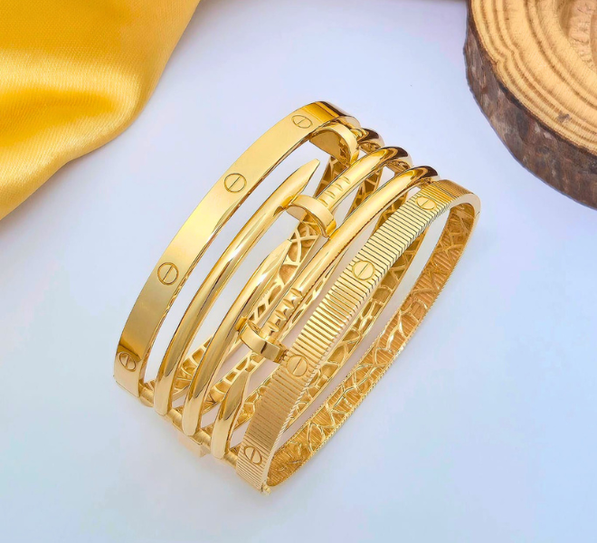Golden Luxe Stack Kada