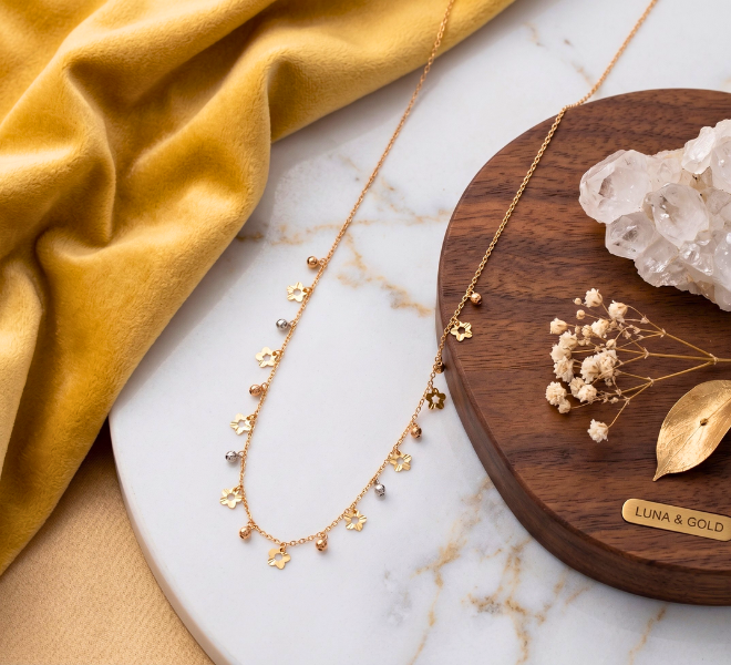 Gold-Toned Star Chain