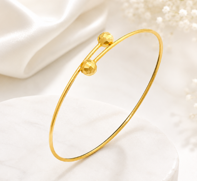 Golden Orb Minimalist Gold Bracelet