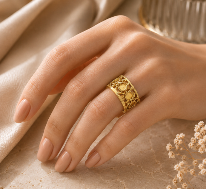 Heritage Weave Statement Ring