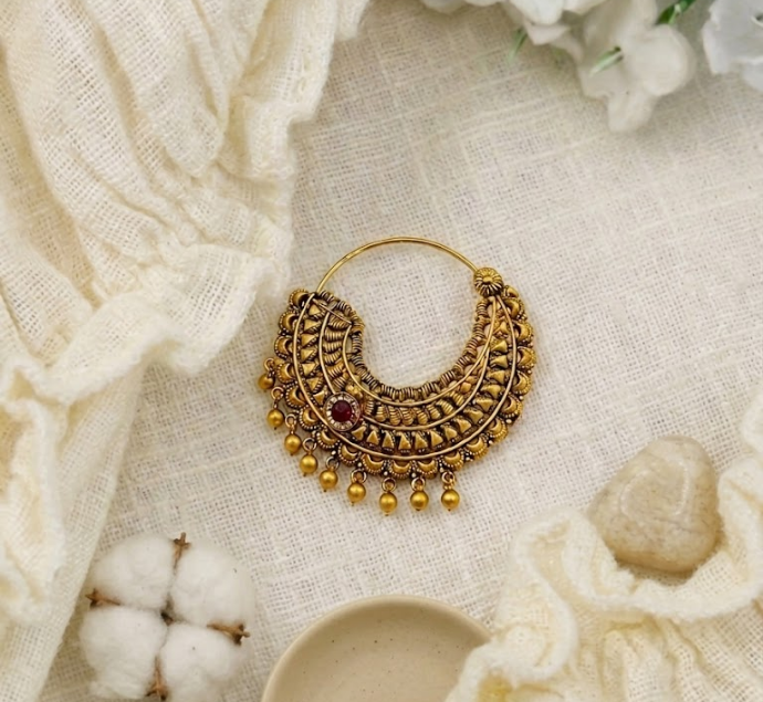 Traditional Indian Crescent Nose Ring